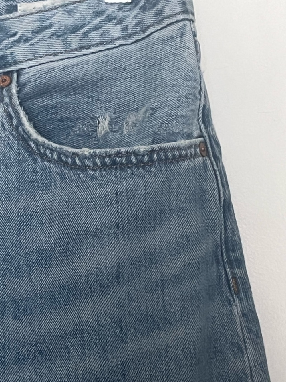 Aritzia Denim Forum Mia High Rise Curve Medium Blue Wash 29 - Picture 5 of 13